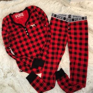 Victoria’s Secret buffalo plaid PJ set